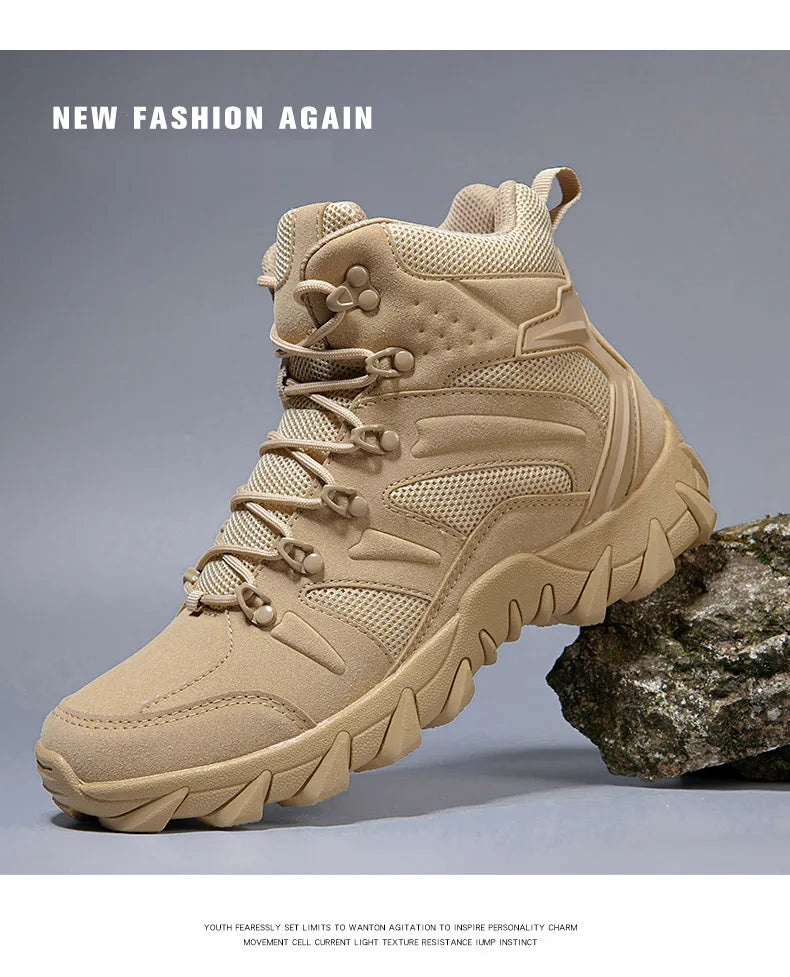 Men’s Tactical Combat Training Boots – Outdoor & Anti-Wear